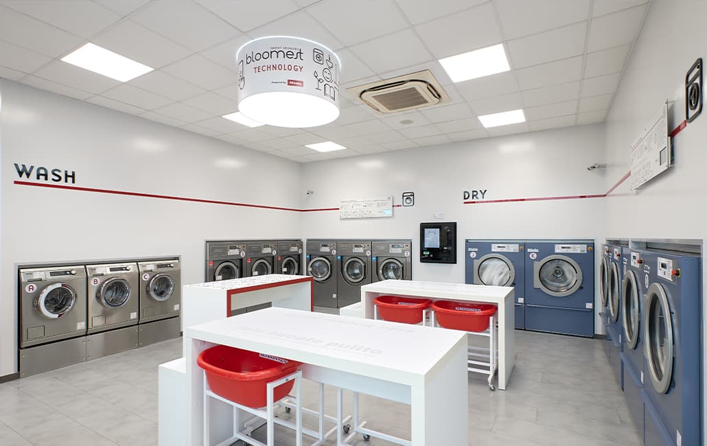 diseño de lavanderia autoservicio