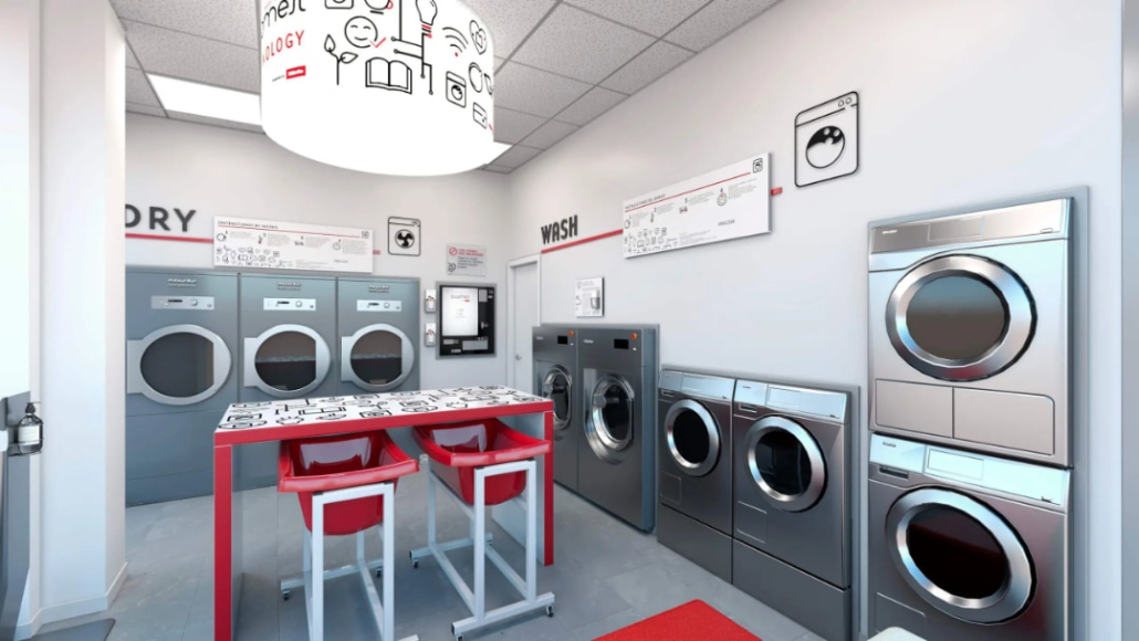 negozio di lavanderia automatica
